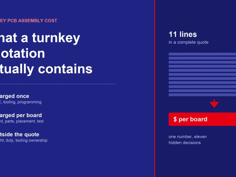 Turnkey PCB Assembly Cost: What a Quote Actually Includes